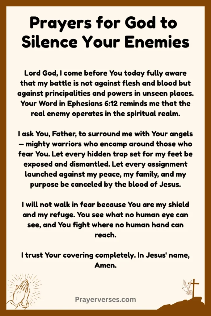 Best Scripture Prayers for God to Fight Your Battles and Silence Your Enemies