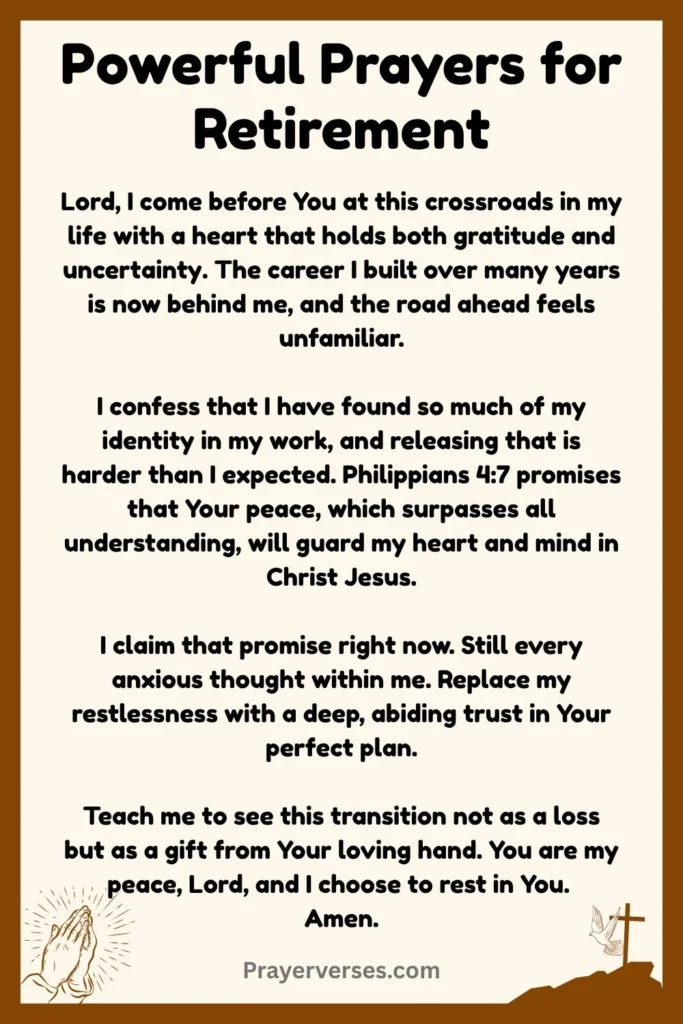 Powerful Prayers for Retirement
