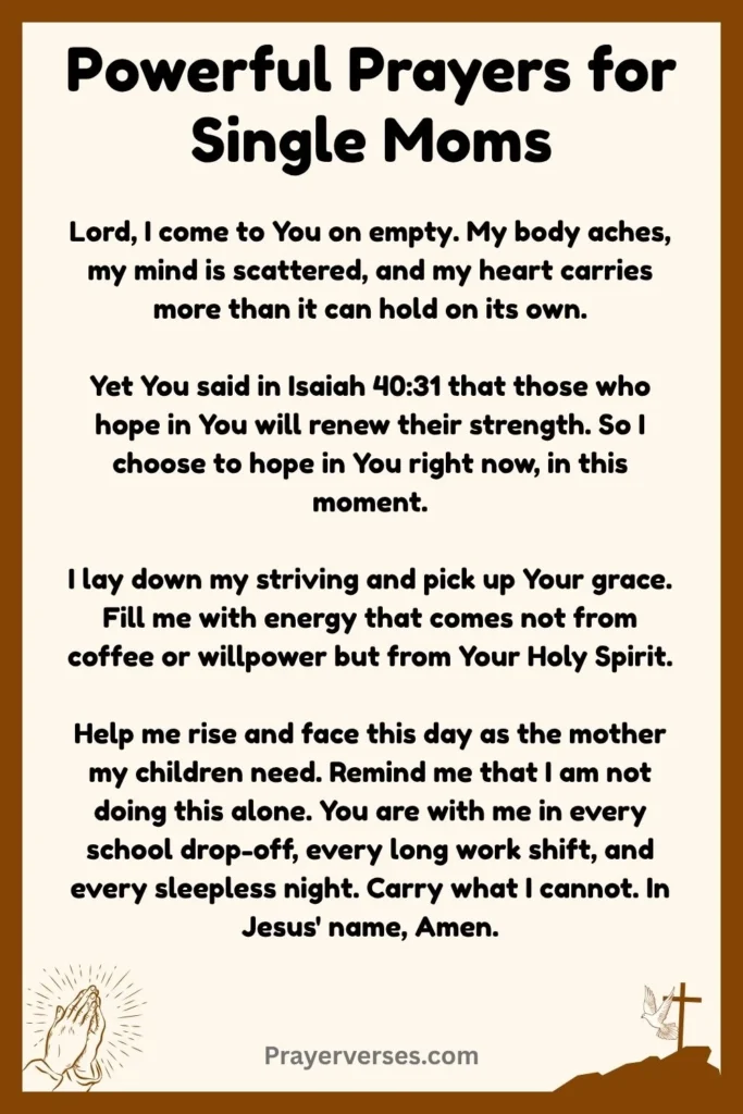 Powerful Prayers for Single Moms