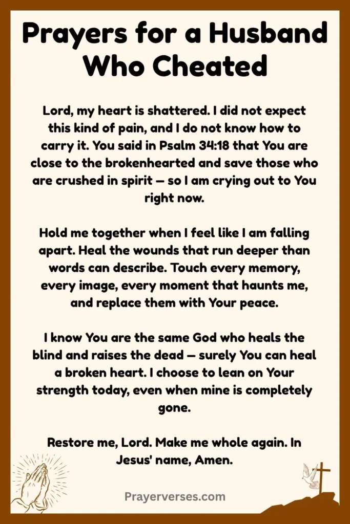 Powerful Prayers for a Husband Who Cheated