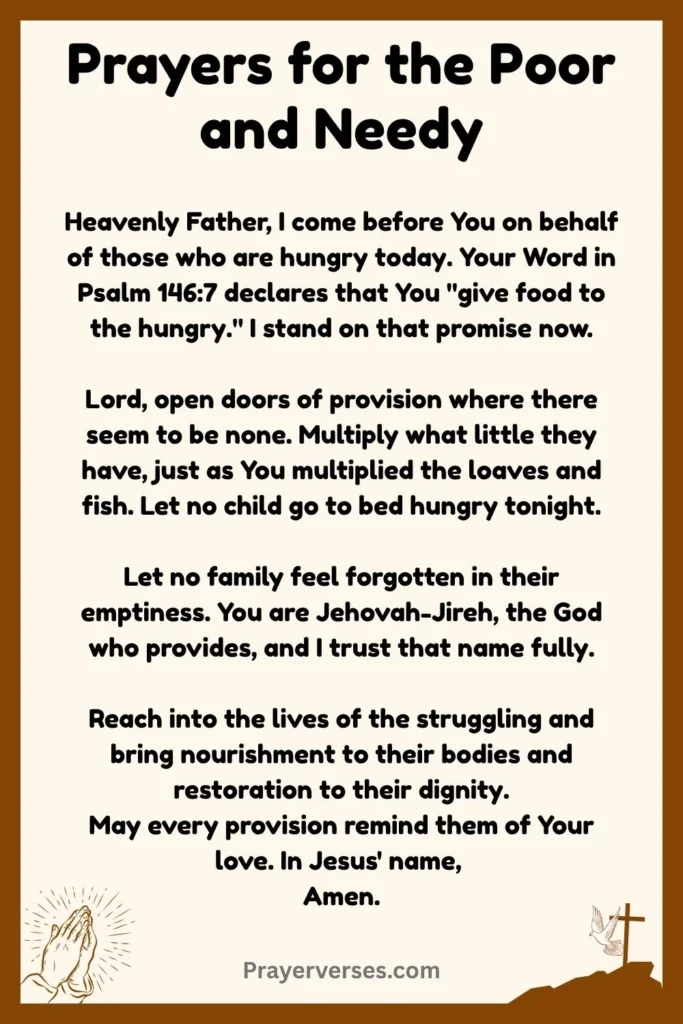 Powerful Prayers for the Poor and Needy