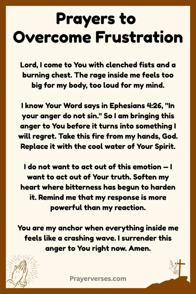 Powerful Prayers to Overcome Frustration