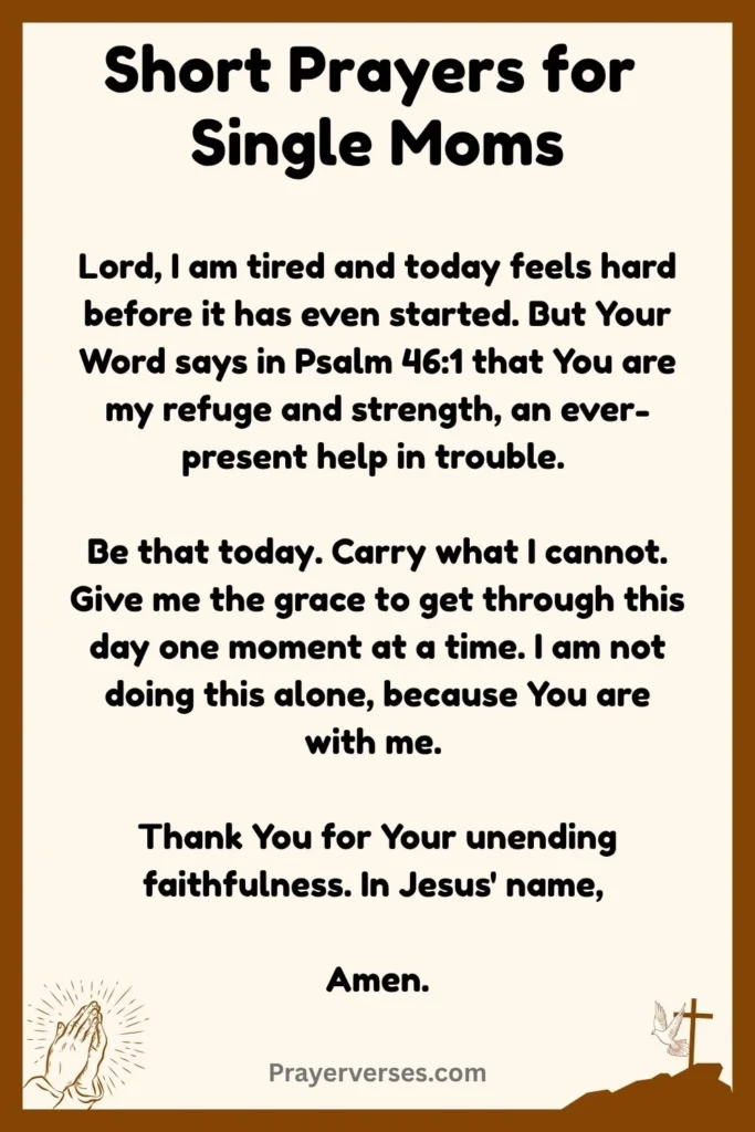 Short Prayers for Single Moms