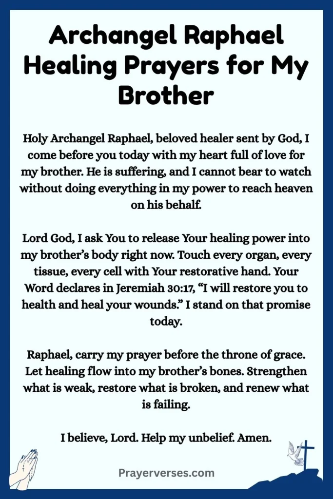 Archangel Raphael Healing Prayers for My Brother